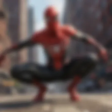 The Thriving PC Universe Screenshot highlighting the vibrant environment of the PC game featuring Miles Morales.