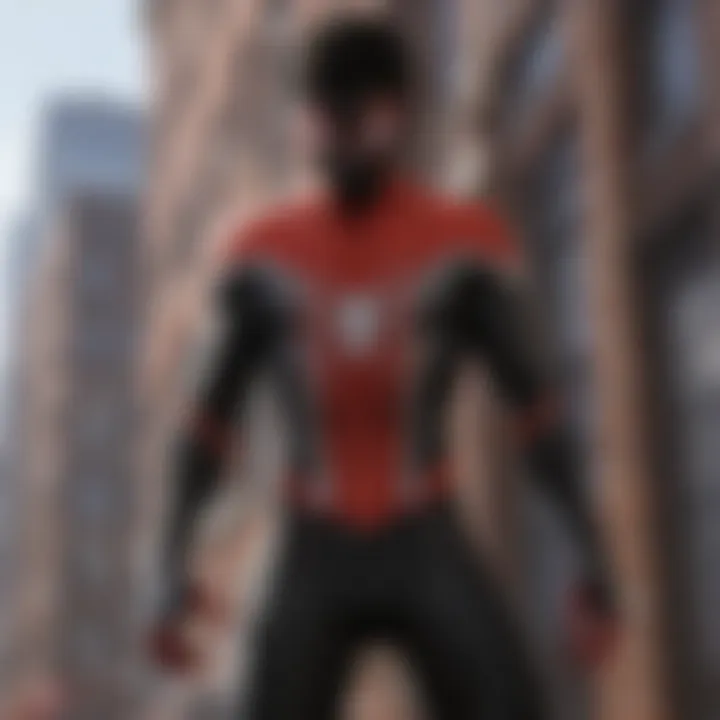 A close-up view of Miles Morales's unique powers in the game.