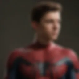 Tom Holland in a suspenseful scene
