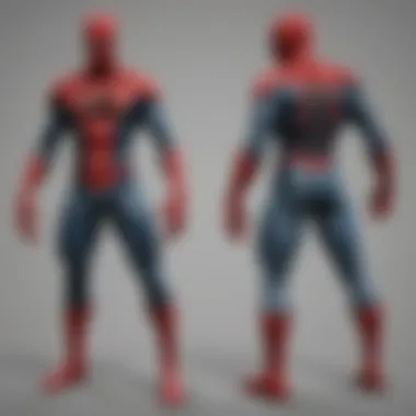 Dynamic visual depicting the evolution of The Amazing Spider-Man character throughout the years