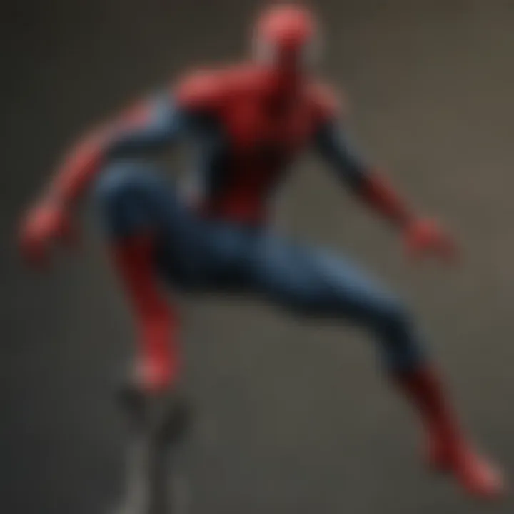 Spider-Man action figure in dynamic pose