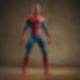 Vintage Retro Spider-Man action figure showcasing classic design features