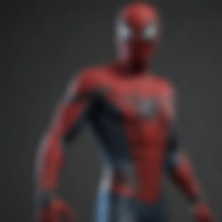 A visual representation of the evolution of Spider-Man's costume