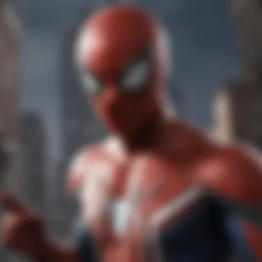 Cultural Significance of Spider-Man in Gaming An artistic representation of Spider-Man's cultural significance in gaming