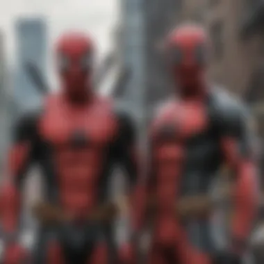 Spider-Man and Deadpool engaging in a humorous banter