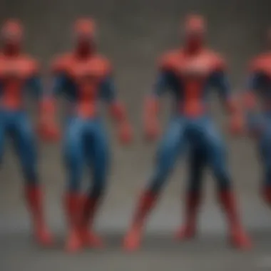 Spider-Man Action Figure Evolution Comparison