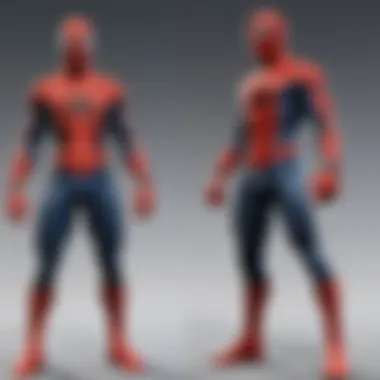 Evolution of Spider-Man Video Games An illustration depicting the evolution of Spider-Man games over the years