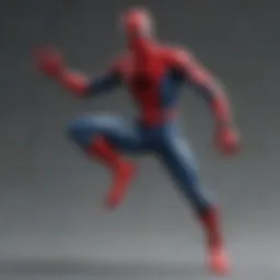 Diverse range of Spider-Man figures on display