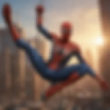 The Iconic Swing: A Symbol of Spider-Man's Legacy Iconic Spider-Man swinging through New York City