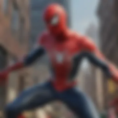 Web of Connections: Spider-Man in the Marvel Universe Artistic representation of Spider-Man alongside Marvel characters