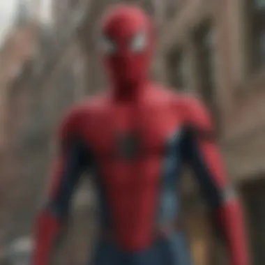Integration in the Marvel Universe A visual representation of the relationship between Spider-Man and other Marvel characters within the cinematic universe, emphasizing collaboration.