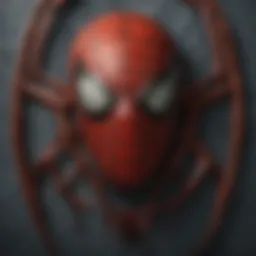The iconic Spider-Man logo with a vibrant backdrop