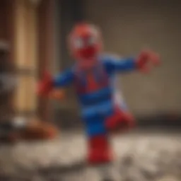 Colorful Spider-Man LEGO set displayed in a dynamic pose