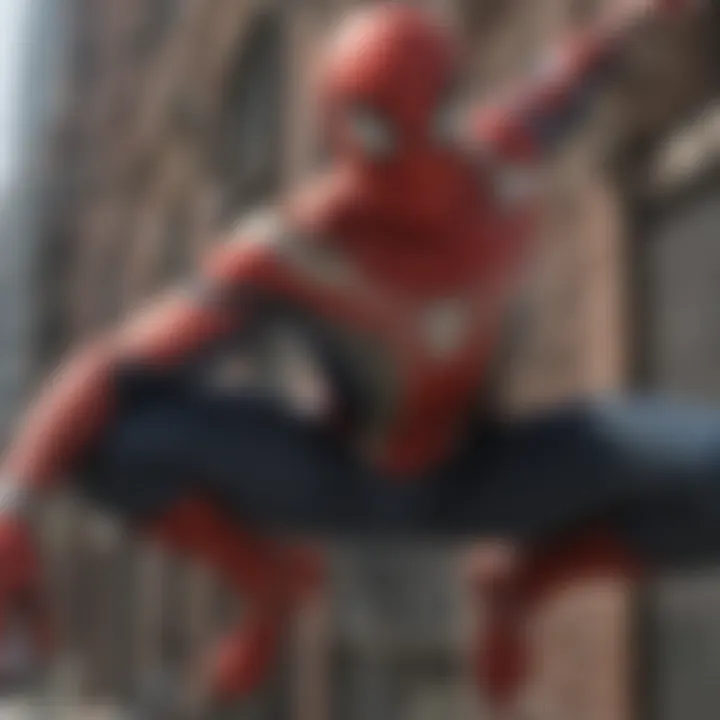 Dynamic action scene from Spider-Man: No Way Home