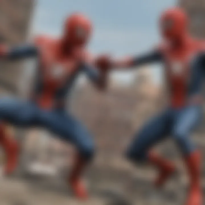 Spider-Man facing off against a supervillain on PS Vita