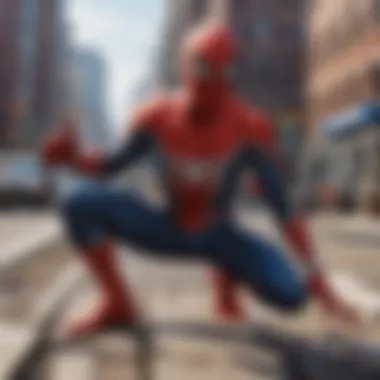 Video Game Experience A screenshot showcasing gameplay from a popular Spider-Man video game.