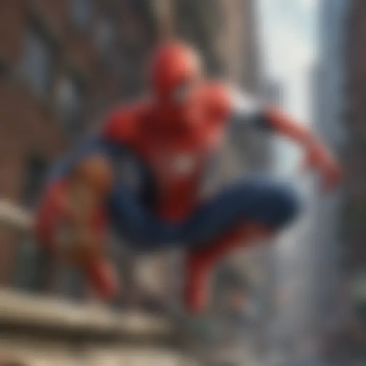 Stunning graphics showcasing Spider-Man's agility