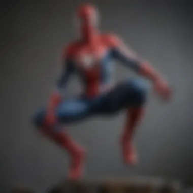Cosplay event featuring Spiderman variations