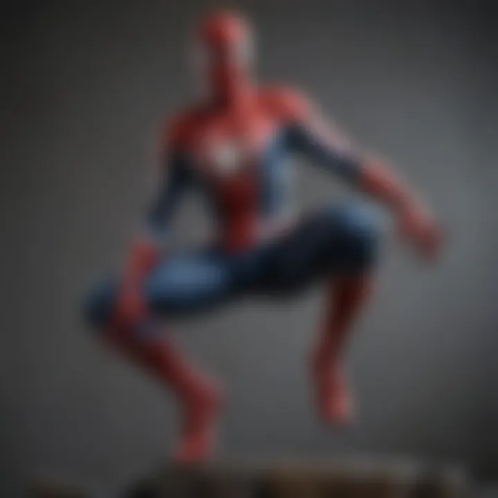 Cosplay event featuring Spiderman variations