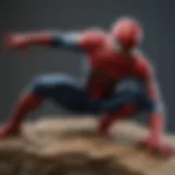 Artistic representation of a Spider-Man collectible