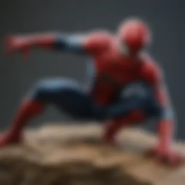 Artistic representation of a Spider-Man collectible