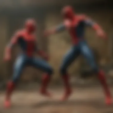 Spiderman and Doctor Strange facing a formidable foe together