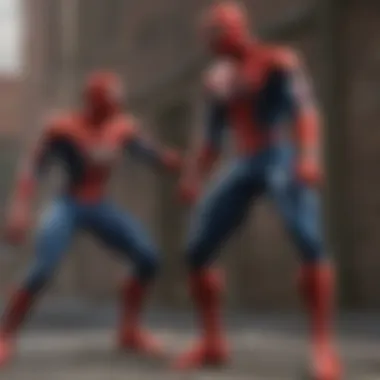 Epic Confrontations in Spider-Man GameCube Edition Spider-Man in a fierce battle with a supervillain