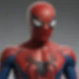 Detailed view of the talking Spider-Man toy showcasing its intricate design.