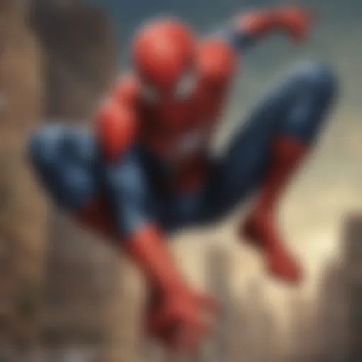 A vibrant collage of Amazing Spider-Man comic covers showcasing iconic issues.