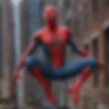 Spider-Man Fan Experience An artistic interpretation of a Spider-Man fan enjoying a movie night