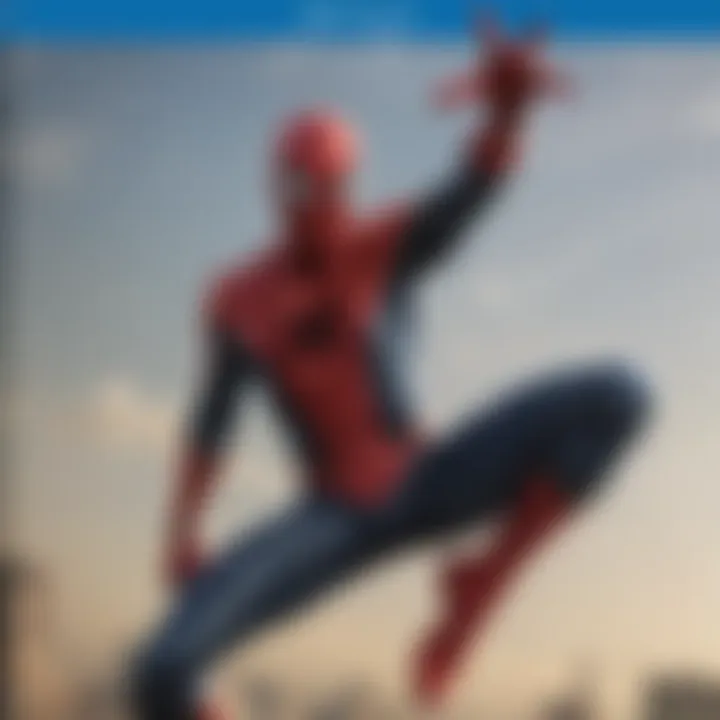 Close-up of a special edition Spider-Man Blu-ray packaging