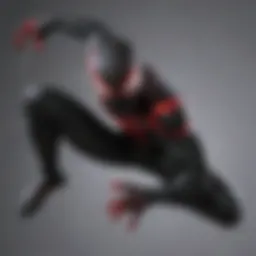 Miles Morales in a dynamic action pose