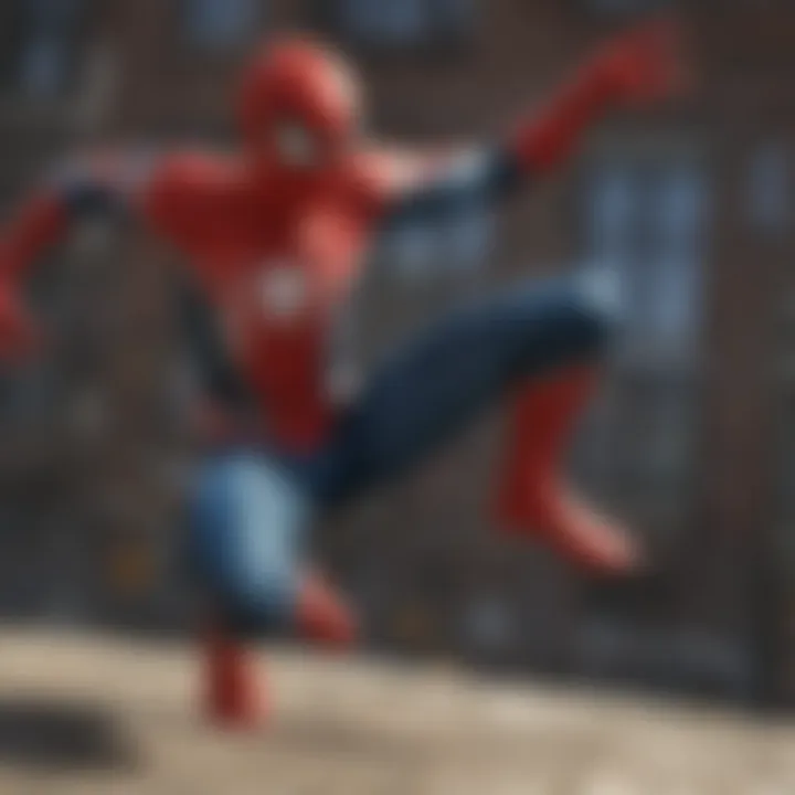 Screenshot of a popular Spider-Man video game highlighting interactive storytelling