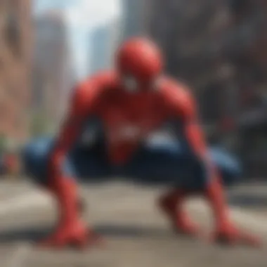 The city of New York under Spider-Man's watchful gaze