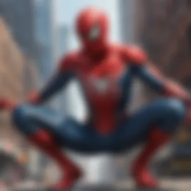 Reflections on Spider-Man's Journey A close-up of Spider-Man's mask with reflections of significant moments from past films.