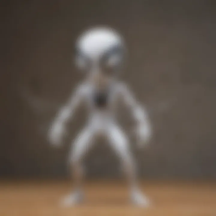 Ghost Spider Funko Pop against a backdrop of Spider-Man memorabilia