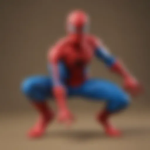 A vibrant Play-Doh Spider-Man figure surrounded by colorful Play-Doh shapes.
