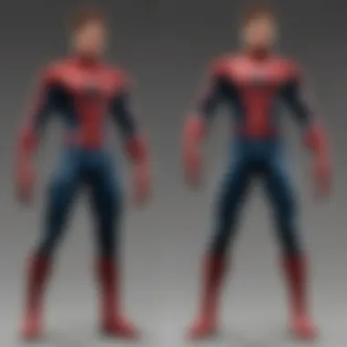 Illustration of Peter Parker's dual identity