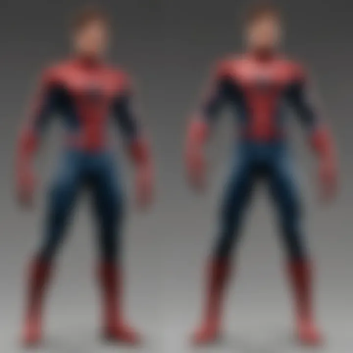 Illustration of Peter Parker's dual identity