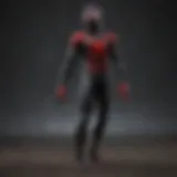 Detailed view of Miles Morales action figure showcasing intricate design elements