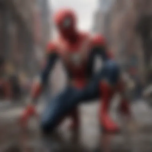 A cinematic representation of the multiverse concept as seen in Spider-Man: No Way Home.