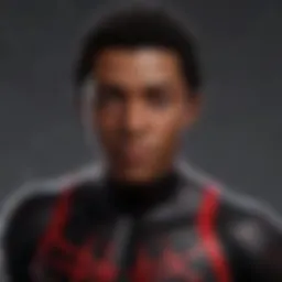 The dynamic essence of Miles Morales as Spider-Man