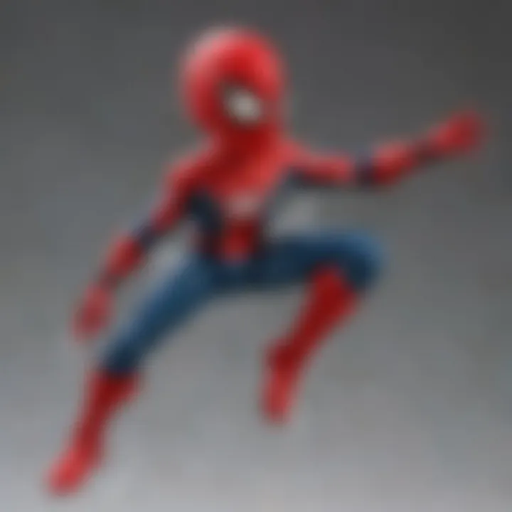 Nendoroid Spider-Man in various dynamic poses emphasizing articulation