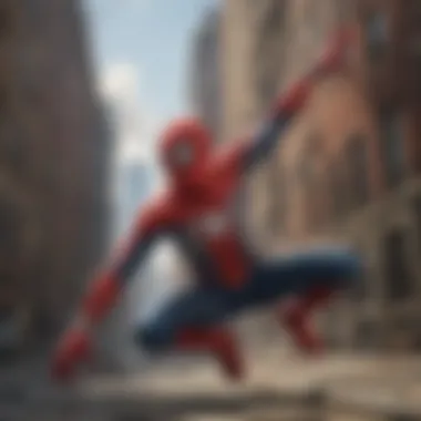 Dynamic gameplay showcasing Spider-Man in action