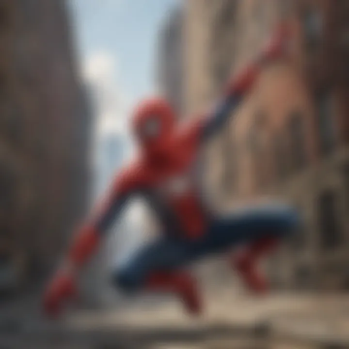 Dynamic gameplay showcasing Spider-Man in action