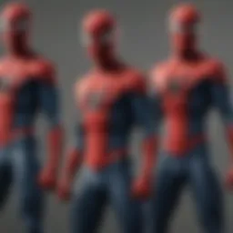 Digital representation of Spider-Man in comics