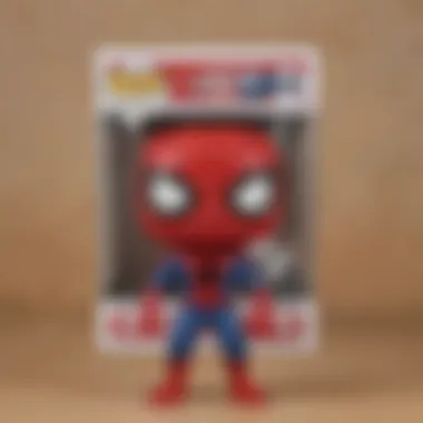 A Spider-Man Funko Pop featured in an Amazon shopping cart