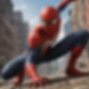 Dynamic Action in Spider Games An engaging scene from a Spider-themed game showcasing dynamic action