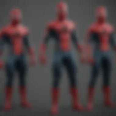 The Evolution of Spider-Man: From Comic to Cinema Detailed illustration of Spider-Man's evolution through the years