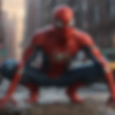 Illustration highlighting the artistic influences behind the Spider-Man laptop.